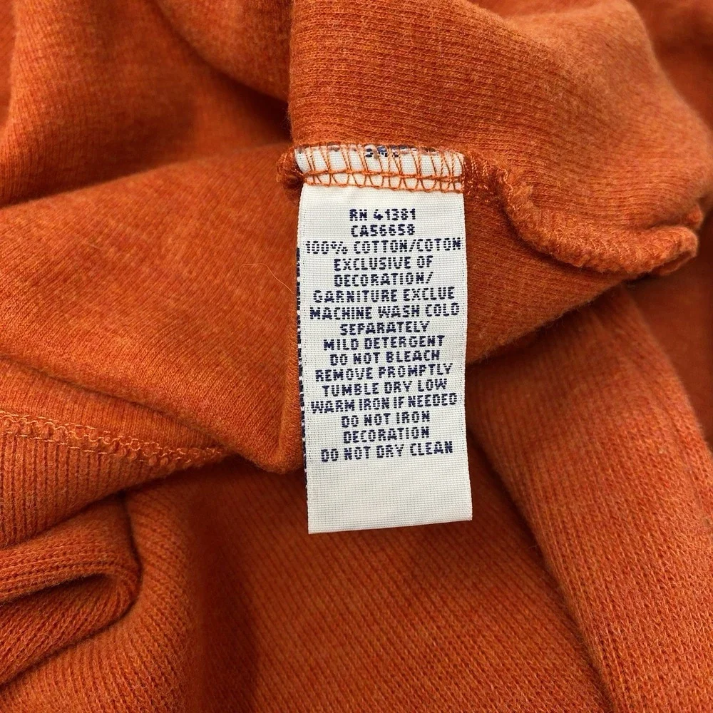 Polo Ralph Lauren Quarter Zip Pullover Mens XL Orange Cotton Knit Mock Neck Logo